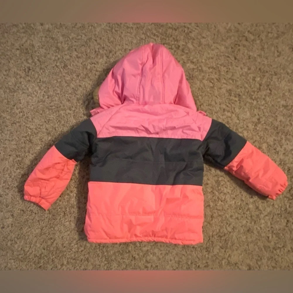 Pink Platinum Advance Girls Puffer Jacket, 5/6